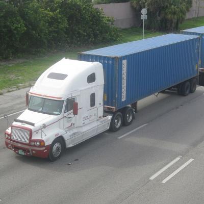 40 Foot Container Double Semi Truck